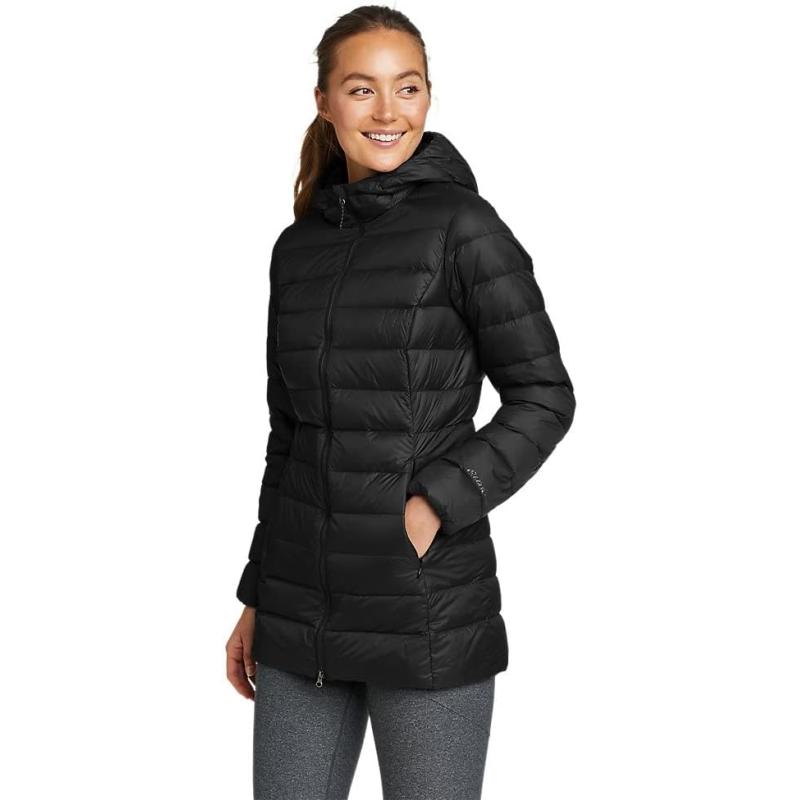 Eddie Bauer Women’s CirrusLite Down Parka(Black Recycled) - Eddie Bauer