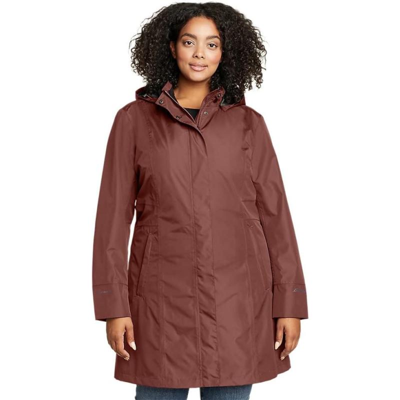 Eddie Bauer Womens Girl On The Go Trench Coatplus Redwood Eddie Bauer 