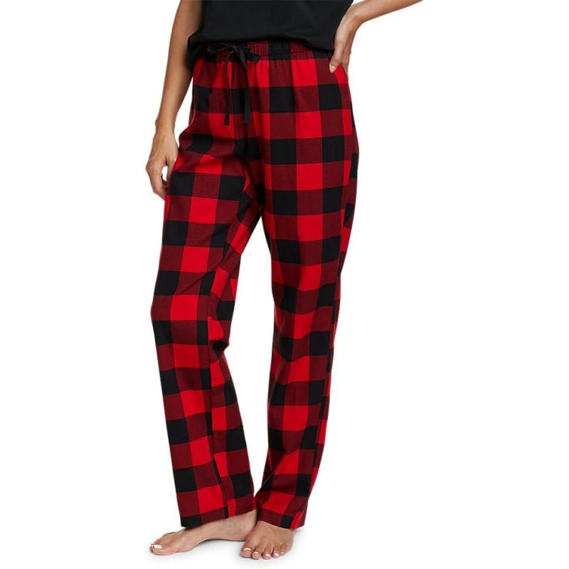 Eddie Bauer Women’s Stine’s Favorite Flannel Sleep Pants(Tall Barn Red ...