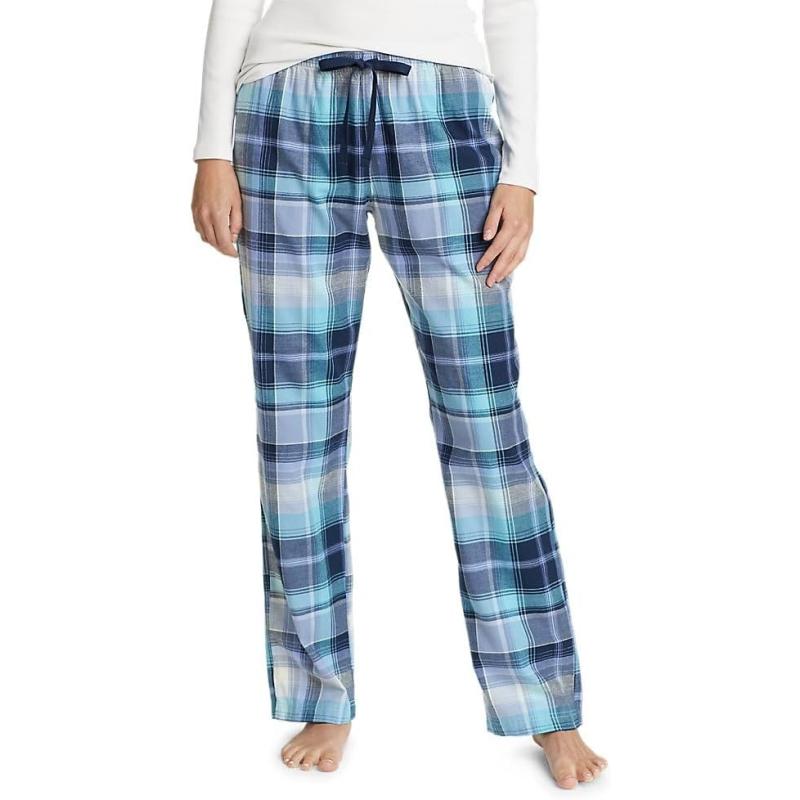 Eddie Bauer Women’s Stine’s Favorite Flannel Sleep Pants(Regular Slate ...