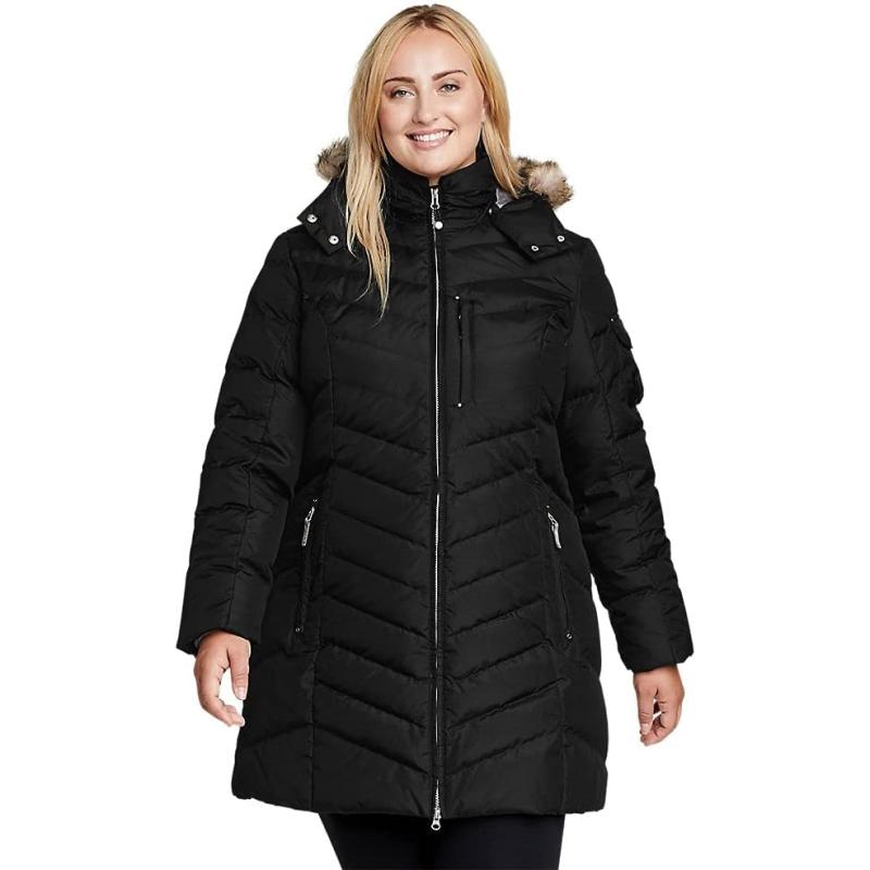 Eddie Bauer Women’s Sun Valley Down Parka(Plus Black) - Eddie Bauer