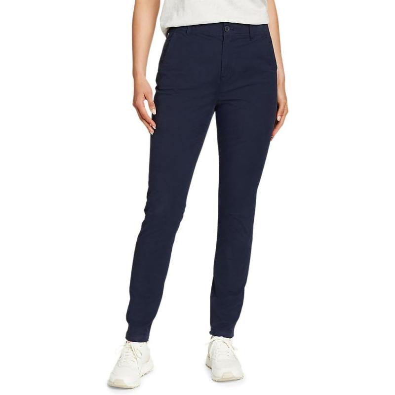 Eddie Bauer Women’s Voyager High-rise Chino Slim Pants(regular Atlantic 