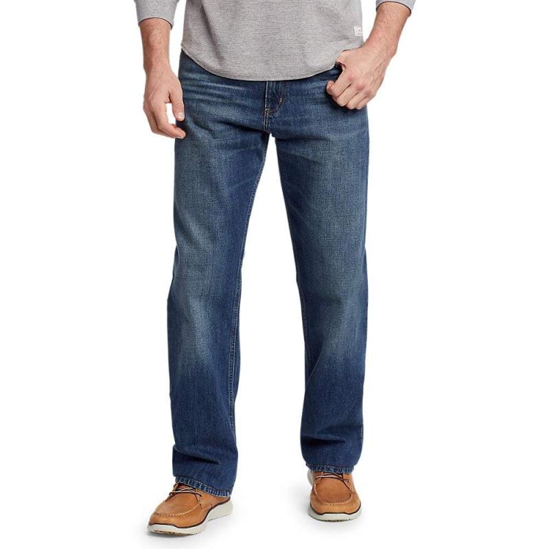 Eddie Bauer Men’s Authentic Jeans – Relaxed(Faded Indigo) - Eddie Bauer