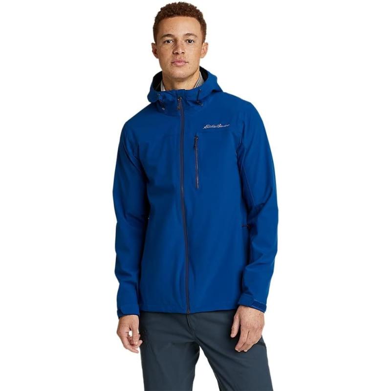 Eddie Bauer Men’s RIPPAC Stretch Rain Jacket(Regular Black) - Eddie Bauer