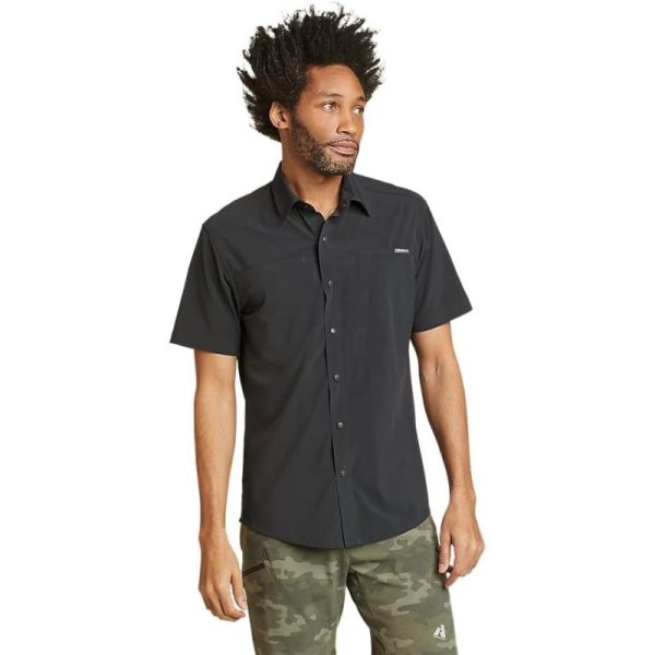 Eddie Bauer Men’s Departure Short-Sleeve Shirt(Regular Carbon) - Eddie ...