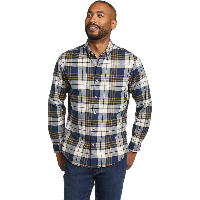 Eddie Bauer Men’s Eddie’s Favorite Flannel Relaxed Fit Shirt – Plaid ...