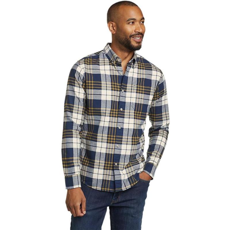 Eddie Bauer Men’s Eddie’s Favorite Flannel Shirt – Slim(tall Nordic 