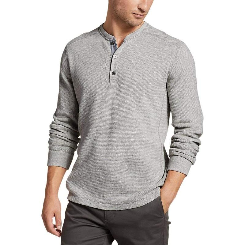 Eddie Bauer Men’s Eddie’s Favorite Ultrasoft Thermal Henley(Regular Lt ...