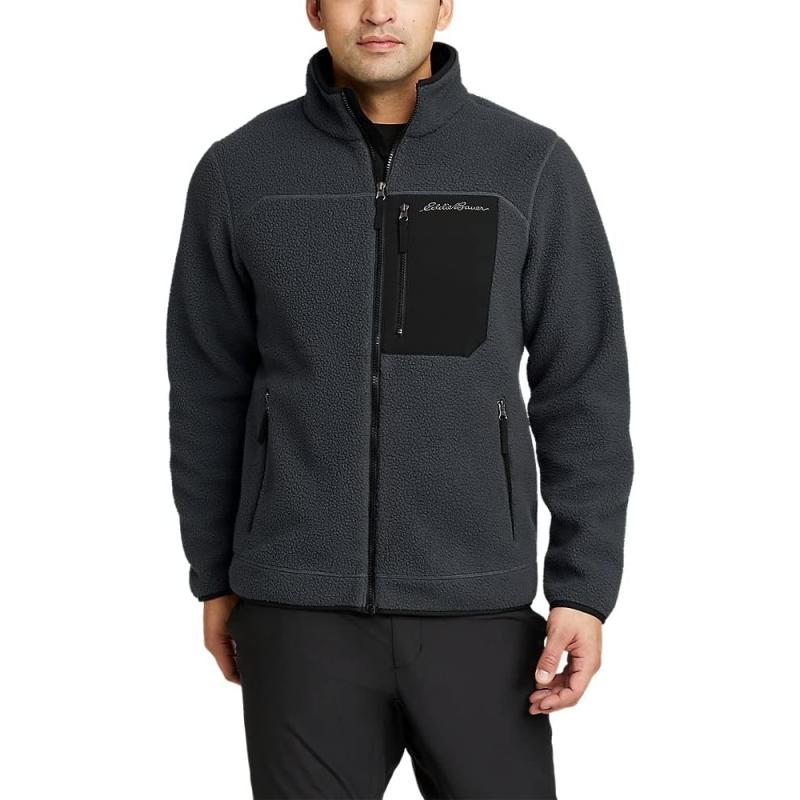 Eddie Bauer Men’s Quest 300 Fleece Jacket(Tall Storm) - Eddie Bauer