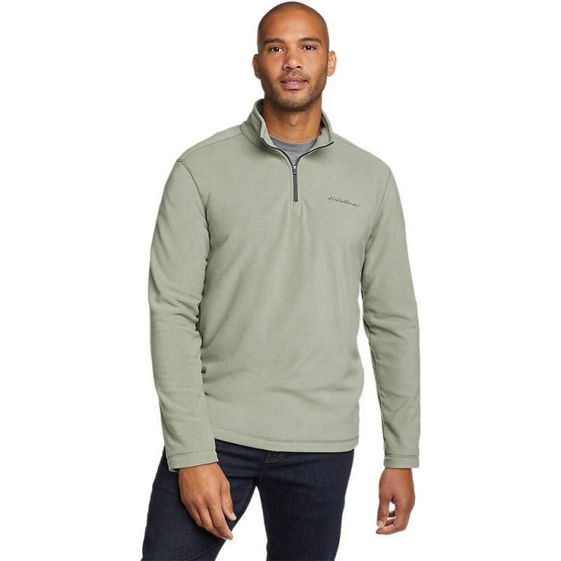 Eddie Bauer Men’s Quest Fleece 1/4-Zip Pullover(Sage) - Eddie Bauer