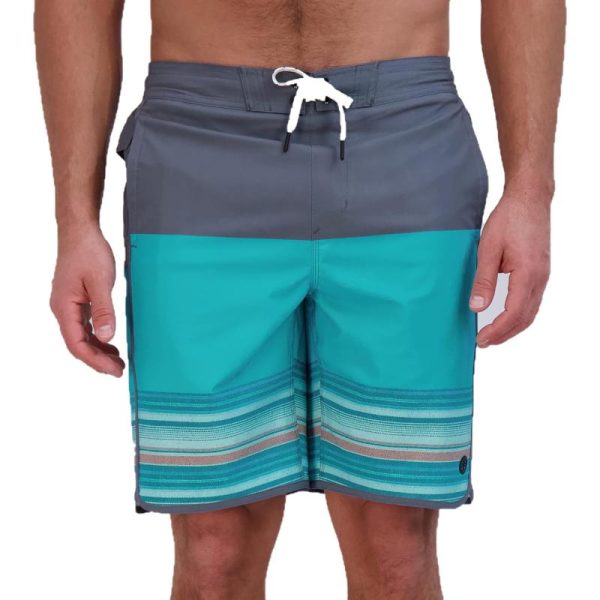 Eddie Bauer Men’s SPF 50+ E-Board Swim Trunks(Frost Gray) - Eddie Bauer