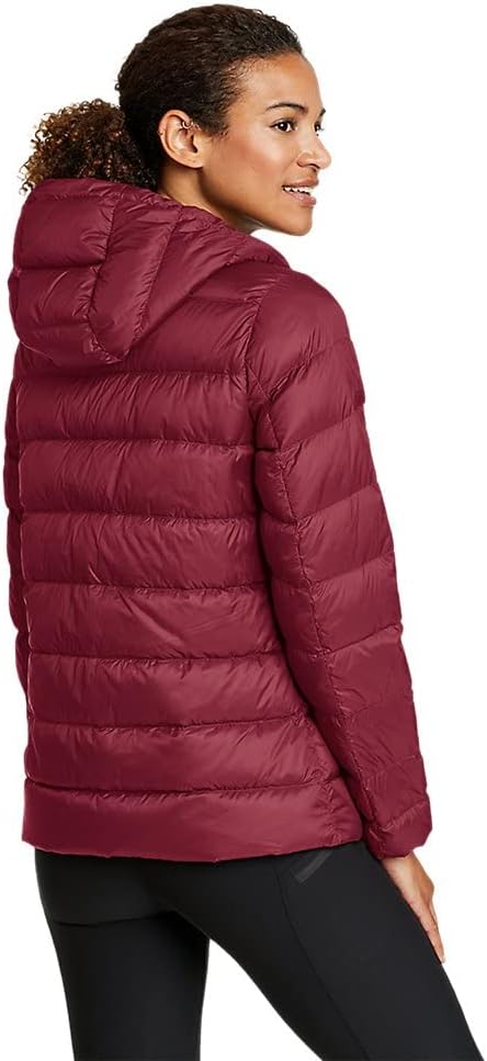 Eddie Bauer Women’s StratusTherm Hooded Down Jacket(Dark Berry) - Eddie ...