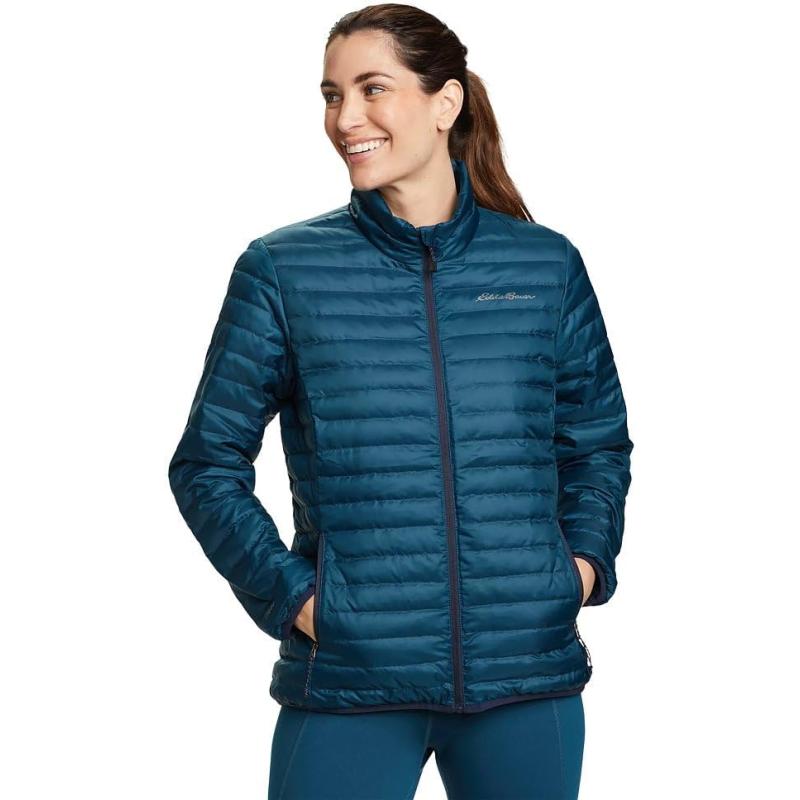 Eddie Bauer Women’s Microlight Down Jacket(Peacock) - Eddie Bauer